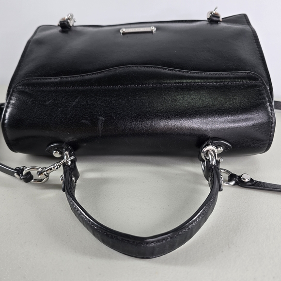 Rebecca Minkoff Jean Convertible Smooth Leather Backpack Black - Picture 11 of 12